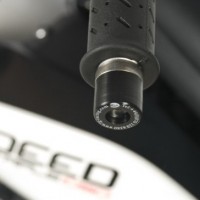 Závaží R&G Racing do řidítek pro motocykly TRIUMPH Daytona 955 ('06-), černá (pár)